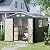 8x6FT Outdoor Steel Storage Shed with Frame Floor,Clear Window, Lockable Doors, Weather-Resistant Metal Tool Shed for Garden, Backyard, Patio, and Utility Storage
