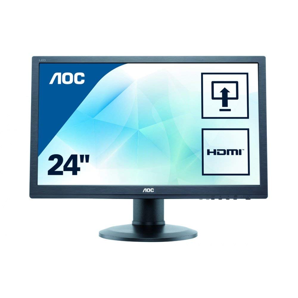 AOC Monitors 24 Led 16 9 1920X1080 2Ms Dvi-D Hdmi