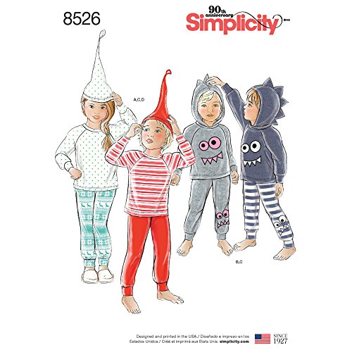 Simplicity Toddler And Child's Knit Top, Hat, And Pants Sewing Patterns, Sizes 1/2-8 #TOP20