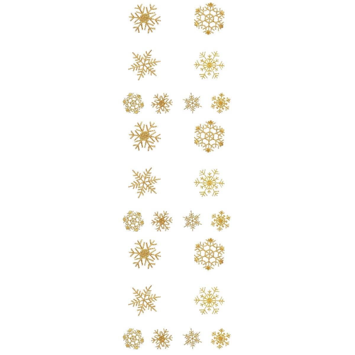 TEHAUX 24pièces Patchs Brodés Forme De Flocon Pour Vêtements Appliques Pour Célébrations De Noël Décoration De Mode Et Personnalisation De Style