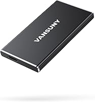 Vansuny 500GB Portable External SSD USB-C 540MB/s Read Metal Mini SSD for PC Laptop Phone - Ultra-Fast Lightweight Storage