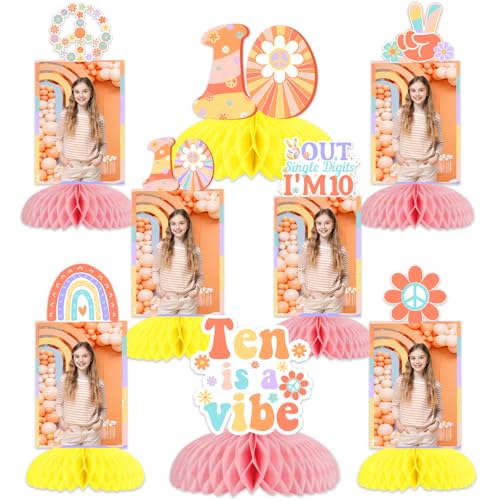 Adornos de mesa de fiesta de cumpleaños para sorprender a niñas que cumplen diez años con estilo