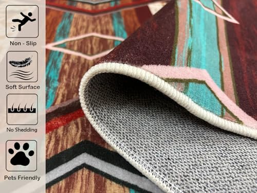 Combo Tapete Decorativo Southwest 3x5 ft con Cinta Antideslizante miniatura 4