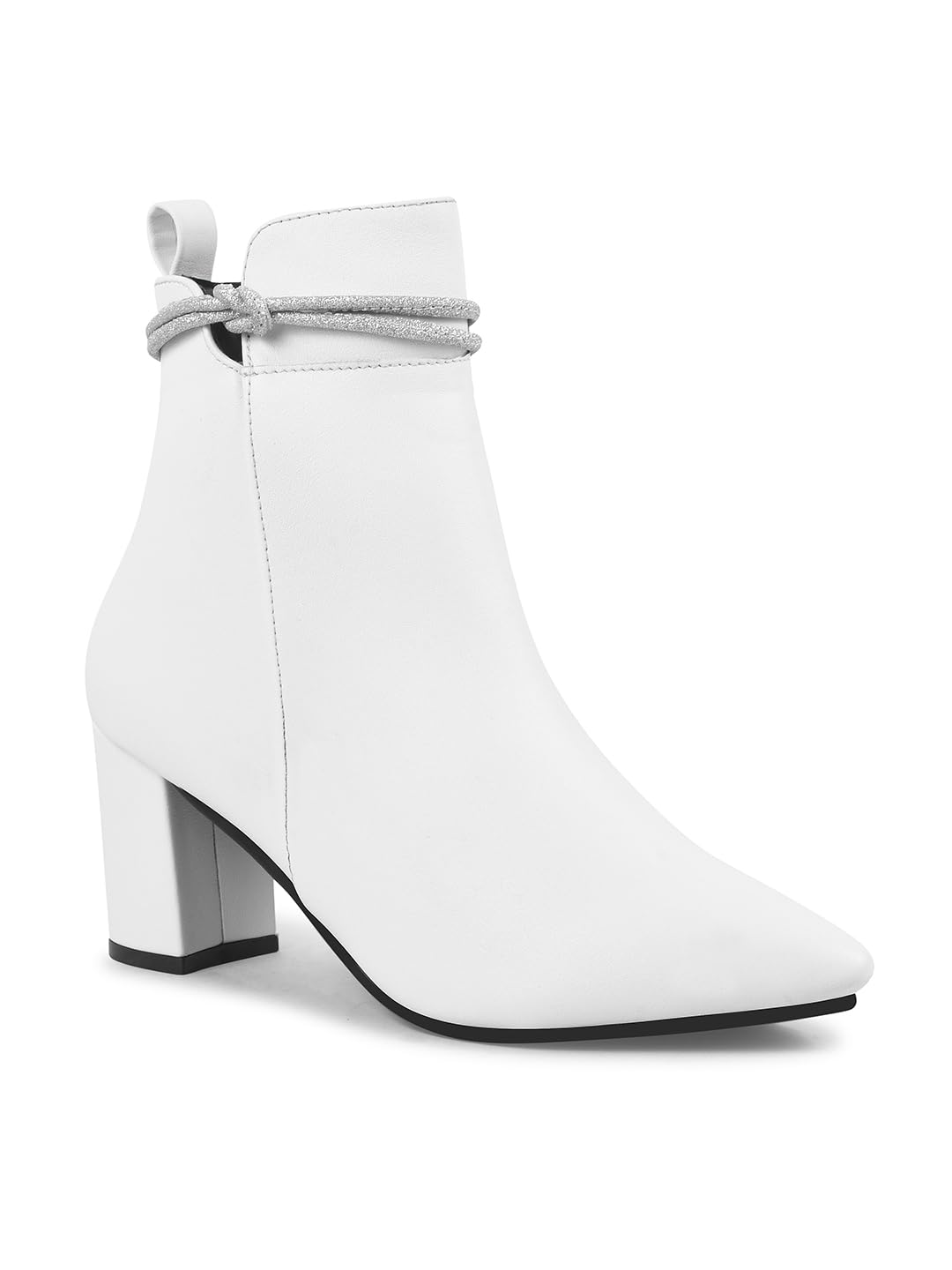 Shuz Touch White Embelished Block Heel Boots (B0DGLTW9PM) Amazon Price History, Amazon Price Tracker