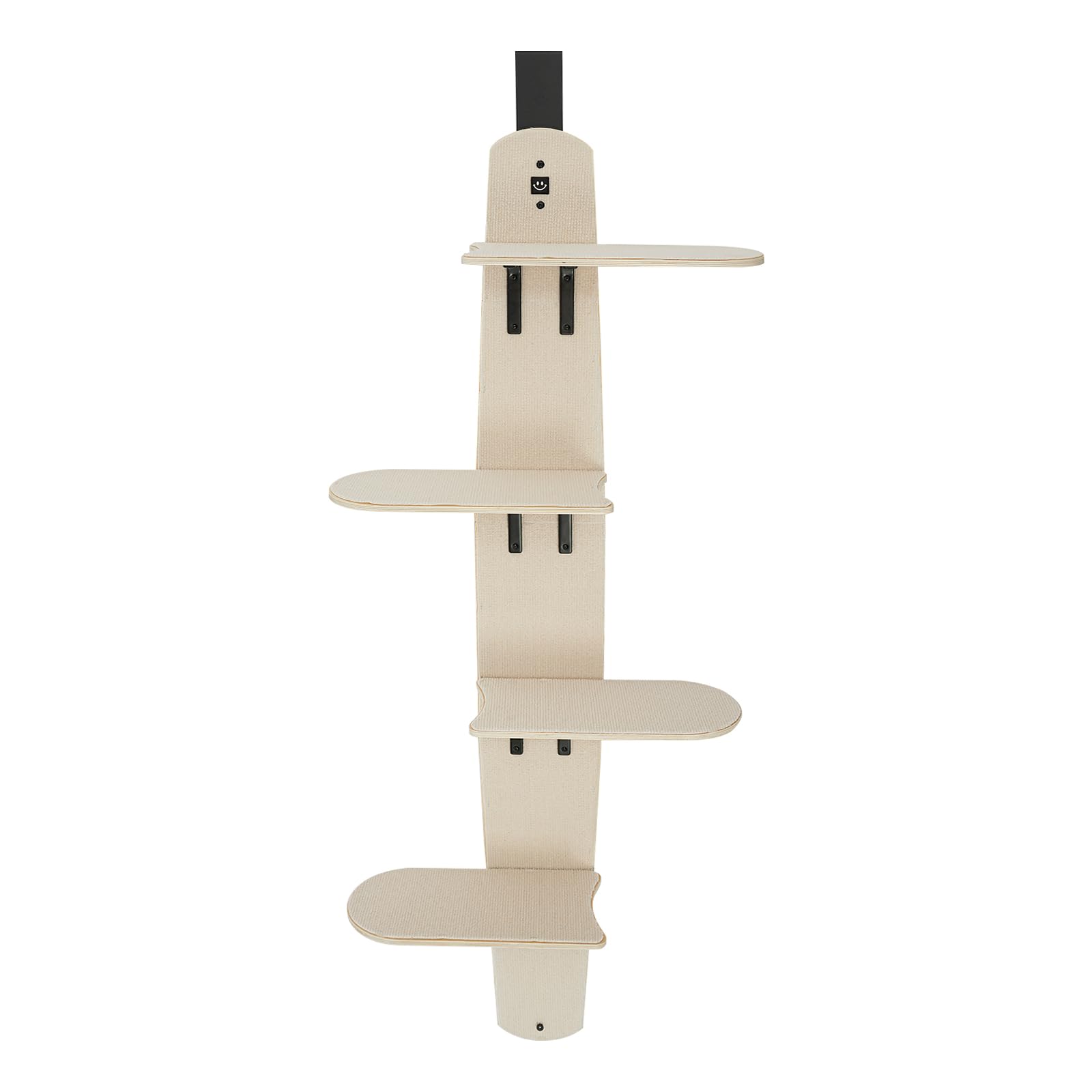 Tiragraffi da porta a 4 livelli, per gatti, salvaspazio, per porte di spessore 40/45 mm e spazio per porte > 3 mm, per famiglie, negozi di animali e gatti