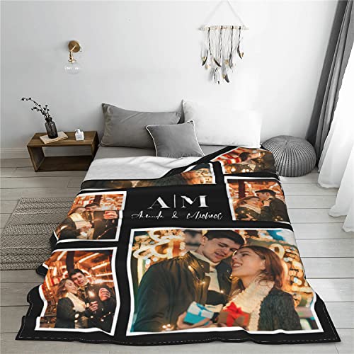 Easycosy personalisierte Decken für Paare Geschenke Benutzerdefinierte Bild, Foto werfen für Freundin Ihr Geburtstag Anniversay Ideen – Ansicht 4