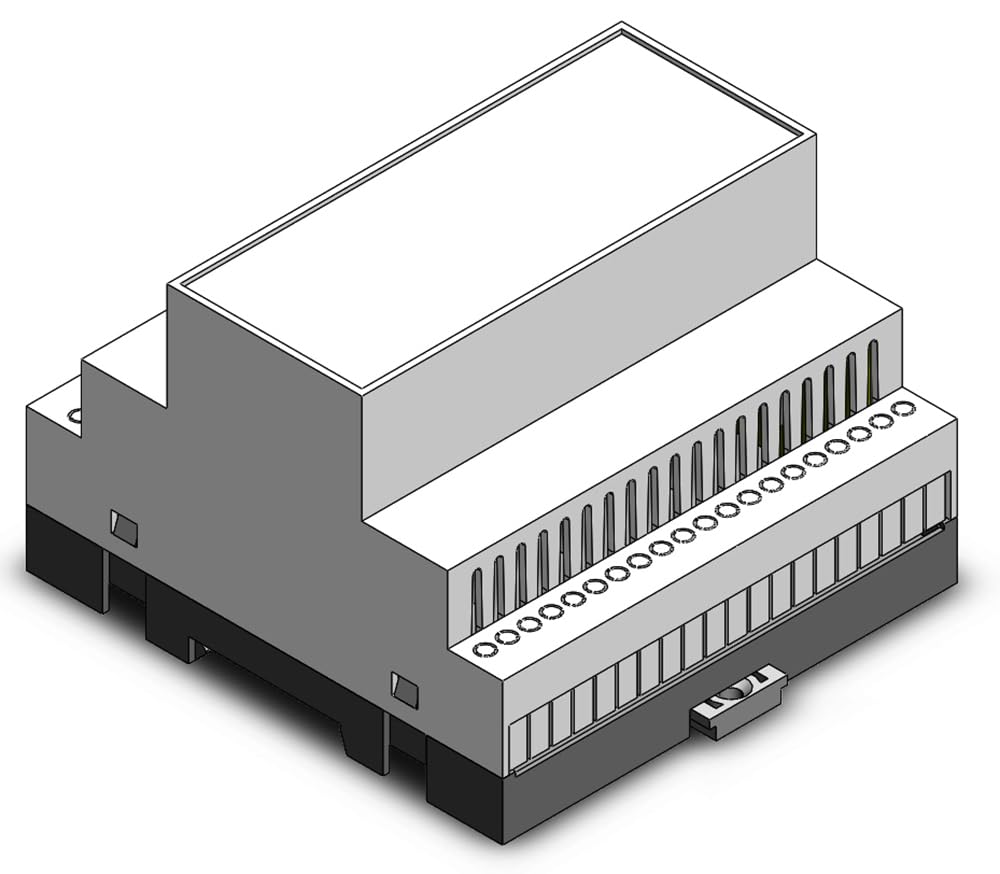 Gaurang Din Rail Modular Enclosure Dim 110 * 105 * 73.5mm 40 connections for Instrumentation, home automation Industrial boxes electrical box ABS enclosure Control Box (MD-105-01 Without Terminals)-image-21