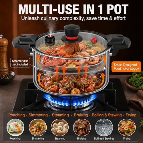 Olla a presión Acero inoxidable 7 L miniatura 3