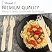 Disposable Wooden Forks by WoodU | 100% All-Natural, Eco-Friendly, Biodegradable, and Compostable - Pack of 200-6.5