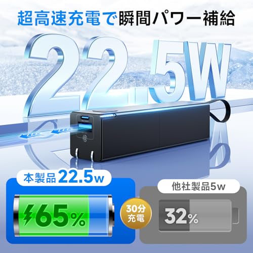 SOUSHINE モバイルバッテリー コンセント一体型 の商品画像 2
