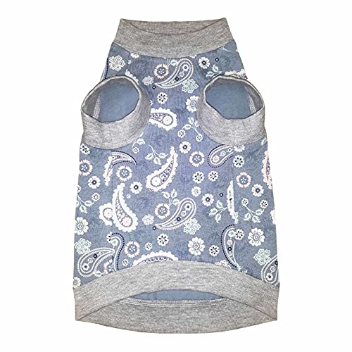 T-shirt chat bleu cachemire vetement Sphynx chat nu XL