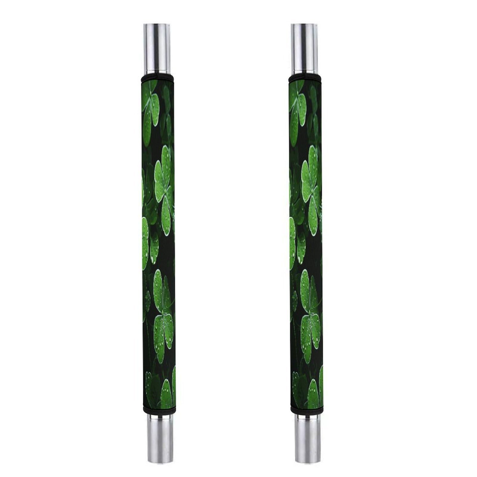 Adfgyerh Style St Patricks Day Leaves Refrigerator Door Handle Covers 2 Pcs, Refrigerator Handle Covers Non-Slip Fridge Handle Covers For Oven Microwave Dishwasher Appliance Door Sleeves