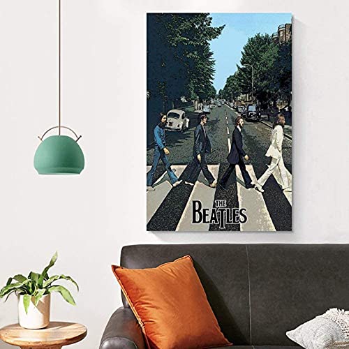 Les Beatles Abbey Road Affiche Peinture Décorative Mur Art Impressions sur Toile Pas De Photos Encadrées pour La… - Les Beatles, Paul McCartney, John Lennon, RIngo Starr, George Harrison Les Beatles Abbey Road Affiche Peinture Décorative Mur Art Impressions sur Toile Pas De Photos Encadrées pour La… – Image 5