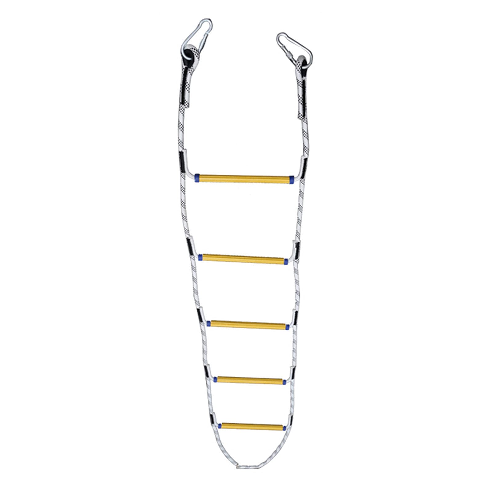 KFGISD, Flame Resistant Safety Rope Escape Ladder with Carabiners for and Adults//13.1Ft,Rope Ladder(25m/82ft)