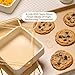 Cravings by Chrissy Teigen 9-Piece Baking Set, Non-Stick Bakeware Set with 2 Large & 2 Small Silicone Trays with 4 Lids & 1 Baking Sheet Tray, Oven-Safe Up To 450°F, CT-BBS9