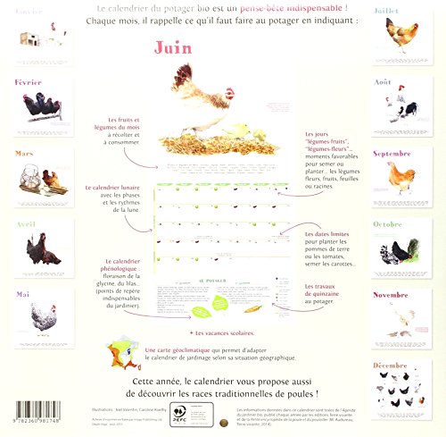 Calendrier 2016 du Potager Bio (le)