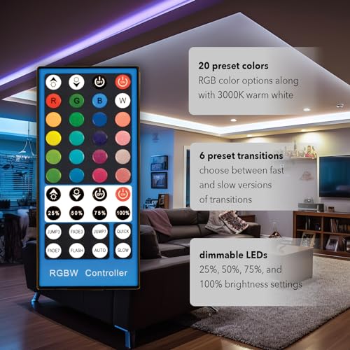 Tira LED GT-Lite 800 Lúmenes 16ft Blanco y Color miniatura 5