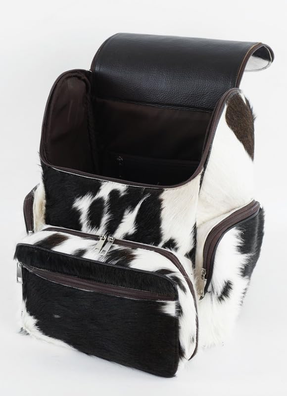 Diaper Bag Backpack Cow Print Leather Backpack for Women - Traval Diaper Bag Backpack3