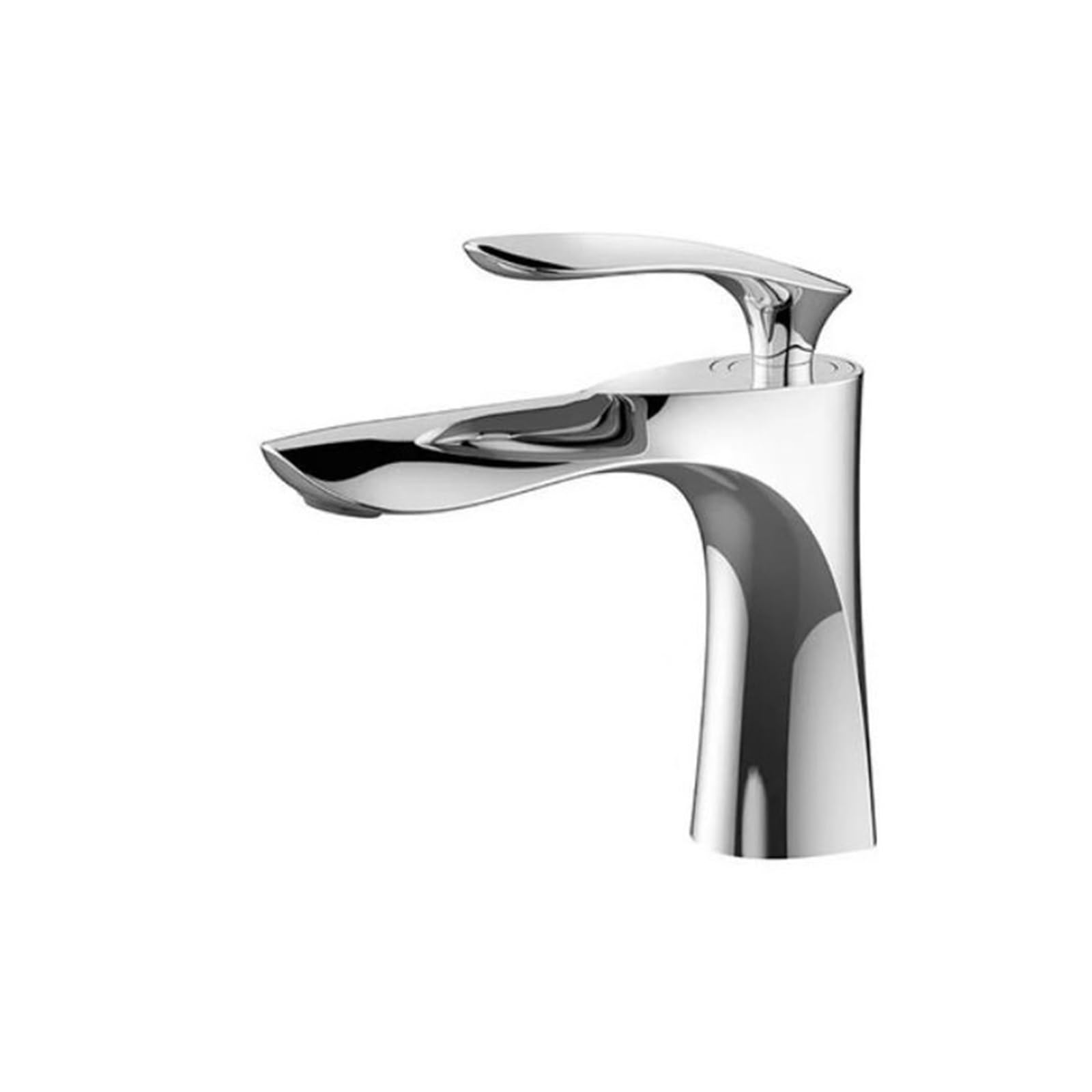 Robinet monotrou de lavabo et mitigeur d'évier en laiton pour eau chaude et froide