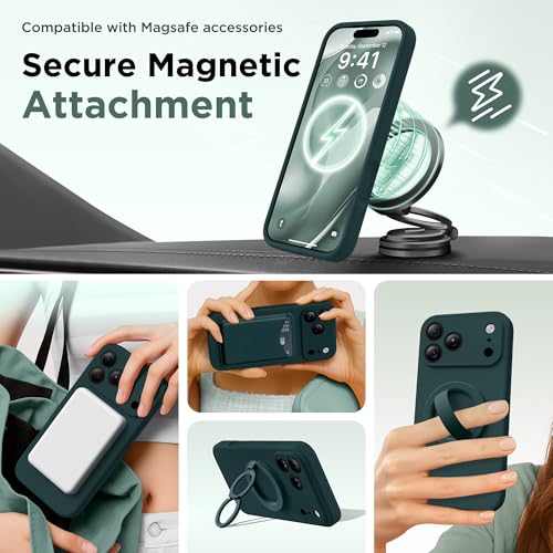 Image of GolbinBox Magnetic for iPhone 18 Pro Max Case /17 Pro Max Case, Olive Green