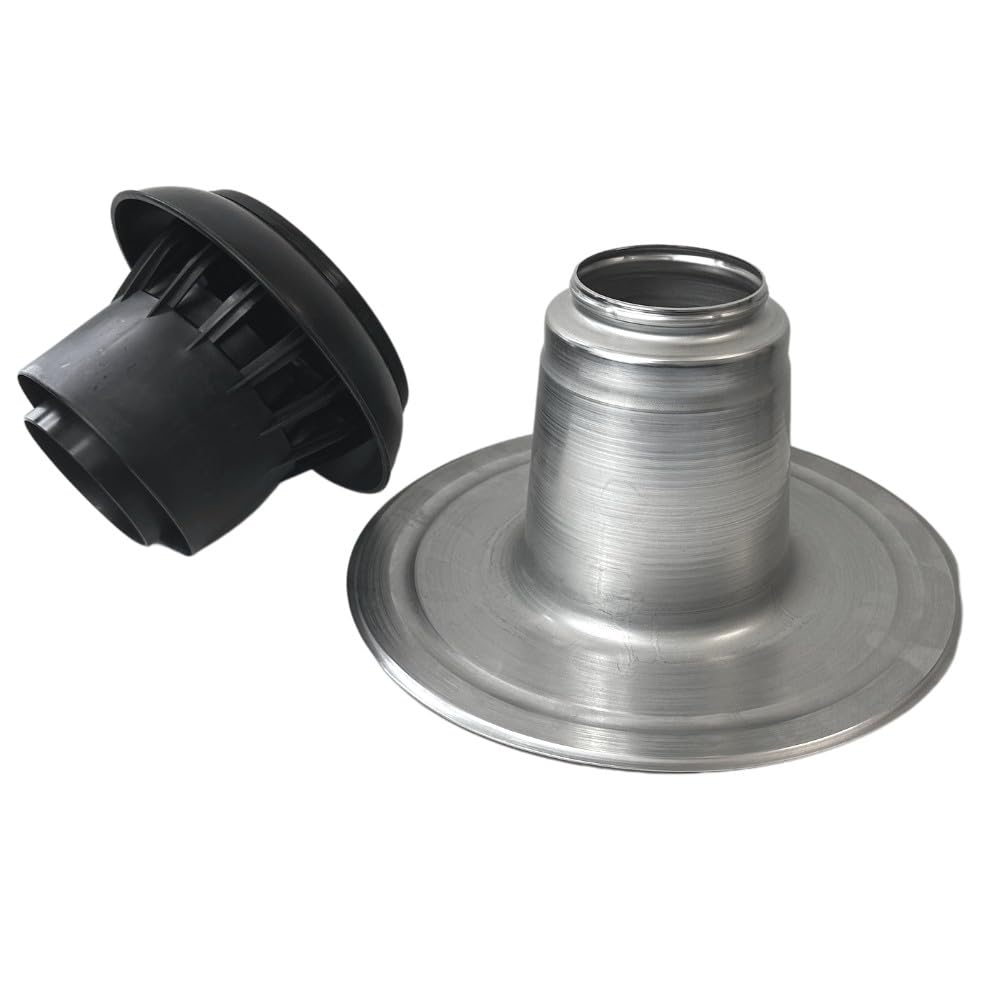 HSS Flachdachentlüfter DN90-100 Alu-Flansch für Kaltdach