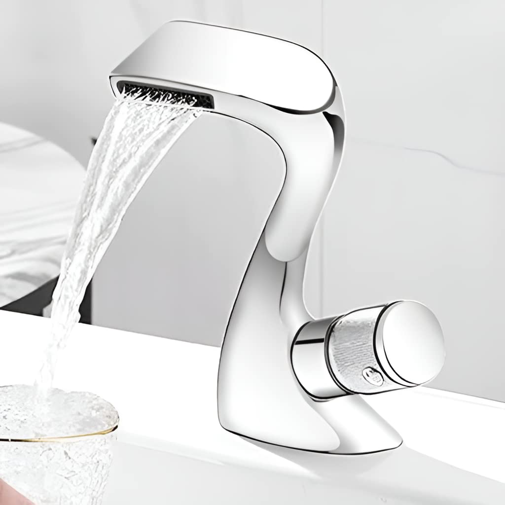 Plantex Pure Brass Single Knob Hot & Cold Mixer/Wash Basin Tap/Pillar Cock Tap for Washbasin/Deck Mount Sink Tap(Chrome) (B0BTMB6H1W) Amazon Price History, Amazon Price Tracker