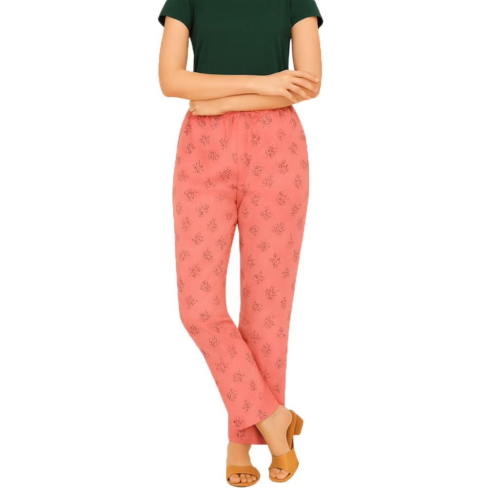 brand flex Womens Regular Wear Pyjama Pant & Lounge Pants For Girls Pink Single Pack-picture-7