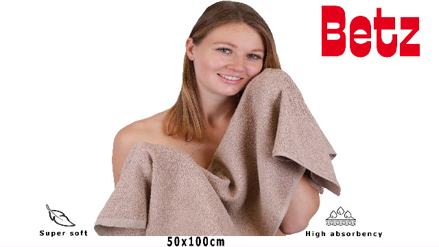 Betz Lot de 6 Serviettes de Toilette Set de Serviettes Berlin 100% Coton 50x100 cm Couleur Jade - Berlin Betz Lot de 6 Serviettes de Toilette Set de Serviettes Berlin 100% Coton 50x100 cm Couleur Jade - Berlin
