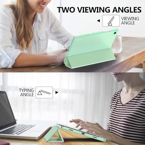 Image of MoKo for Samsung Galaxy Tab A11 Plus / A11+ Case 11 Inch 2026, Galaxy Tab A9 Plus / A9+ Case 11 Inch 2024, Slim Stand Hard PC Translucent Back Shell Smart Cover, Auto Wake /Sleep, Green