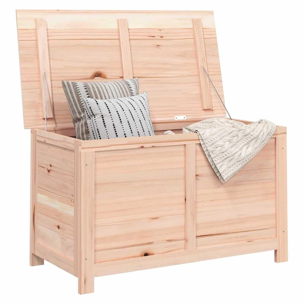 Scatola per cuscini in legno massello di abete per terrazza, per riporre cuscini, coperte e giocattoli, robusta scatola per esterni con molto spazio