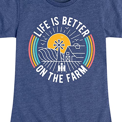 Case IH Life is Better On The Farm - Youth Girl Short Sleeve T-Shirt3