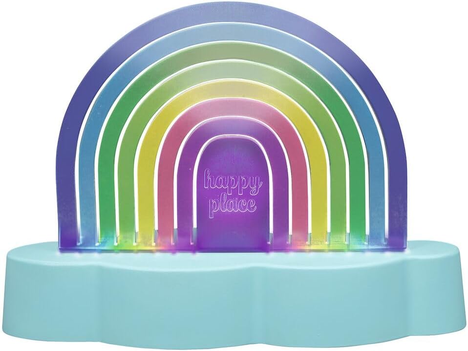 Moses. Colourful Rainbow Light, Colourful LED Lamp for Children with Colour Changing & Music Control, USB-C & Battery Operated, Mood Light & Nursery Decoration, Light with Noise Sensor
