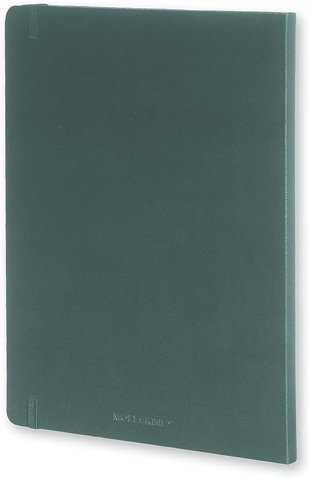 Moleskine Classic Notebook, Hard Cover, Ruled/Lined, XL (7.5" x 9.5"), Forest Green, 192 Pages
