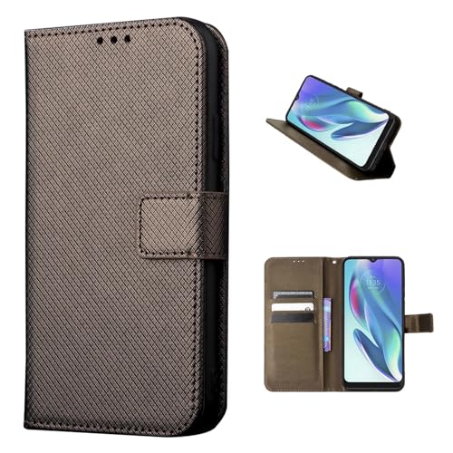 Custodia Portafoglio con Texture Tessuta Magnetica e Slot per Carte per ZTE nubia Neo 3 GT 5G a Sportello per ZTE Neo 3 GT 5G-Oro