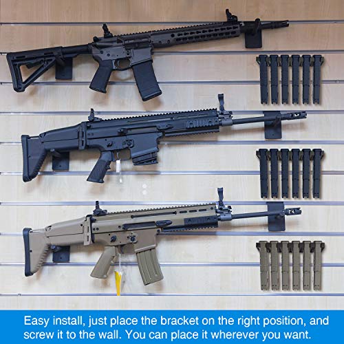 Solid ABS 6X Standard PMAG Wall Mount, Mag Holder, Home Magazine Storage Rack, 1 Pack - Thumbnail 3