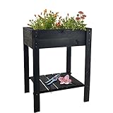 Grâce à sa hauteur vous ne devrez pas vous baisser ou vous agenouiller pour cultiver vos plantes ou fleurs, mais confortablement. Dans cette table de culture vous pouvez commencer à cultiver vos fleur, plantes ou herbes aromatiques sans qu'elles puissent être endommagés pour les mauvaises herbes