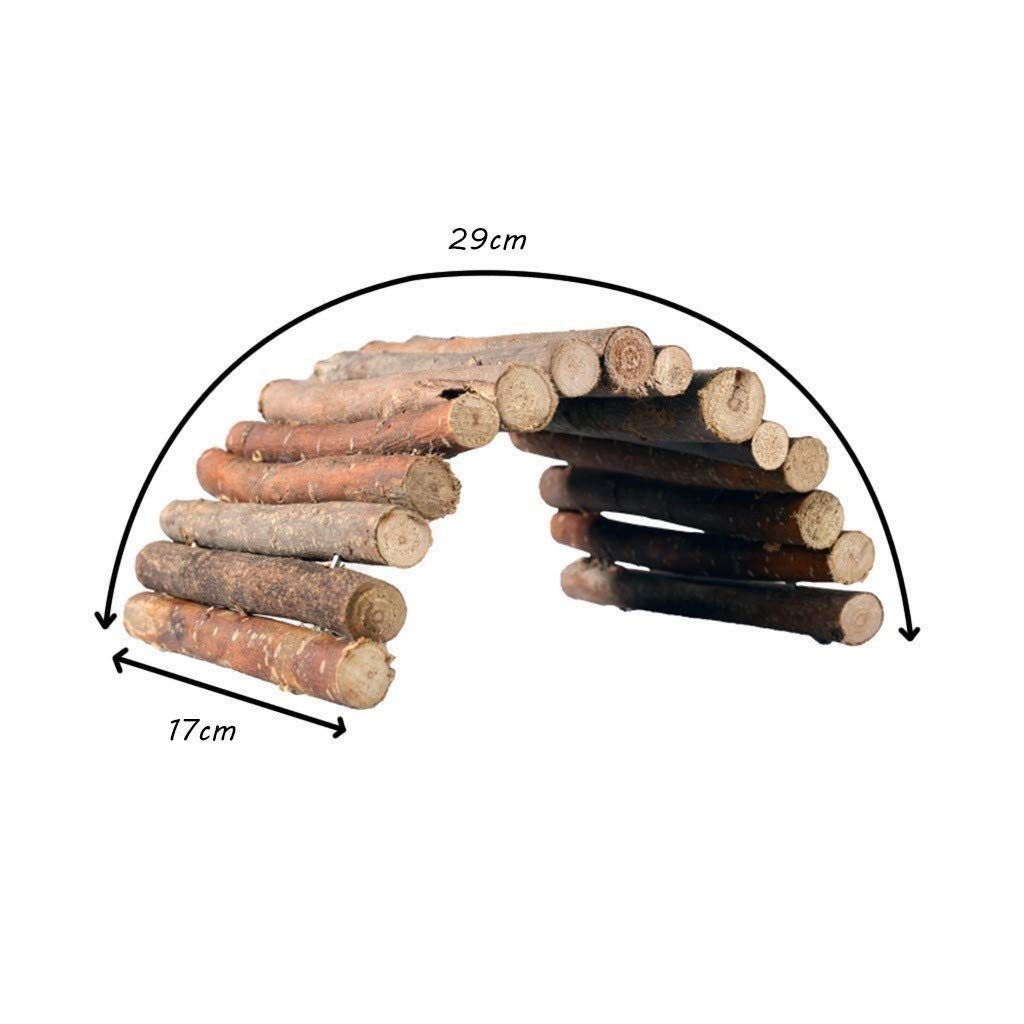 Escondite de Madera, Caja de Cueva para Reptiles y Acuario de Anfibios, decoración de Esquina de hábitat, escondites de Tortugas, Serpientes y lagartos, Accesorios, Adornos (51 * 30cm)