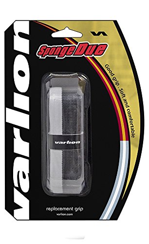 VARLION Sponge Due Replacement Grip de Tenis, Unisex Adulto, Negro, M