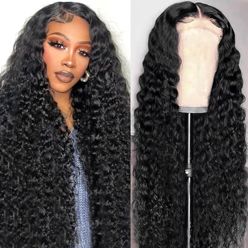 Kdmidun 30 Inch 13x6 Deep Wave Lace Front Wigs Human