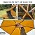 EVER ADVANCED Pop up Gazebo Tent for Backyard, 11.5 x 9.8 ft, Instant Screened Tent Screen House Canopy with Netting, Orange