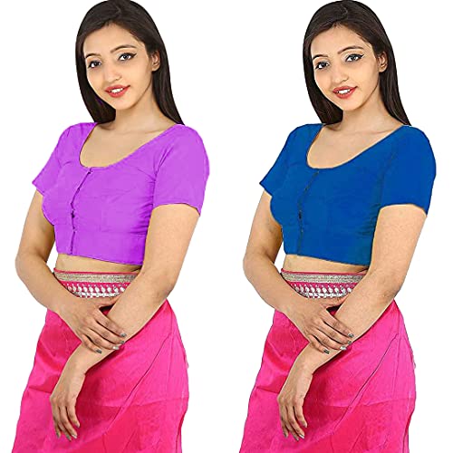 Image of Namita Women's Rubia Cotton Solid Half Sleeve Blouse