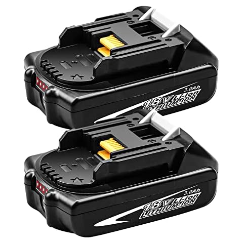 GERIT BATT BL1830B 3.0Ah Replacement for 18V Battery Compatible with 18V Battery BL1815 BL1830 BL1830B BL1860B BL1850B BL1840B LXT-400 Cordless Power Tools with LED Indicator Cover