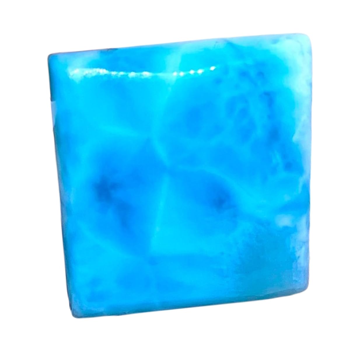 Larimar cabochon carré en vrac à monter soi-même pour collier d'été et bijoux bohèmes