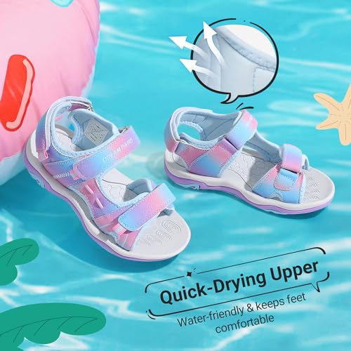 Image of DREAM PAIRS Boys Girls Sandals Kids Athletic Summer Sports Water Shoes for Toddler /Little Kid /Big Kid