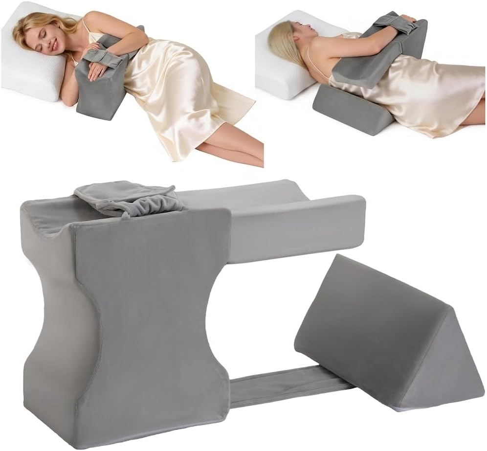 Shoulder Surgery Pillow for Sleeping, Arm Elevation Pillow for Rotator Cuff Recovery, After Shoulder Surgery Supplies, Side Sleeper Cushion for Pain Relief, Broken Arm Post Surgery Must Haves