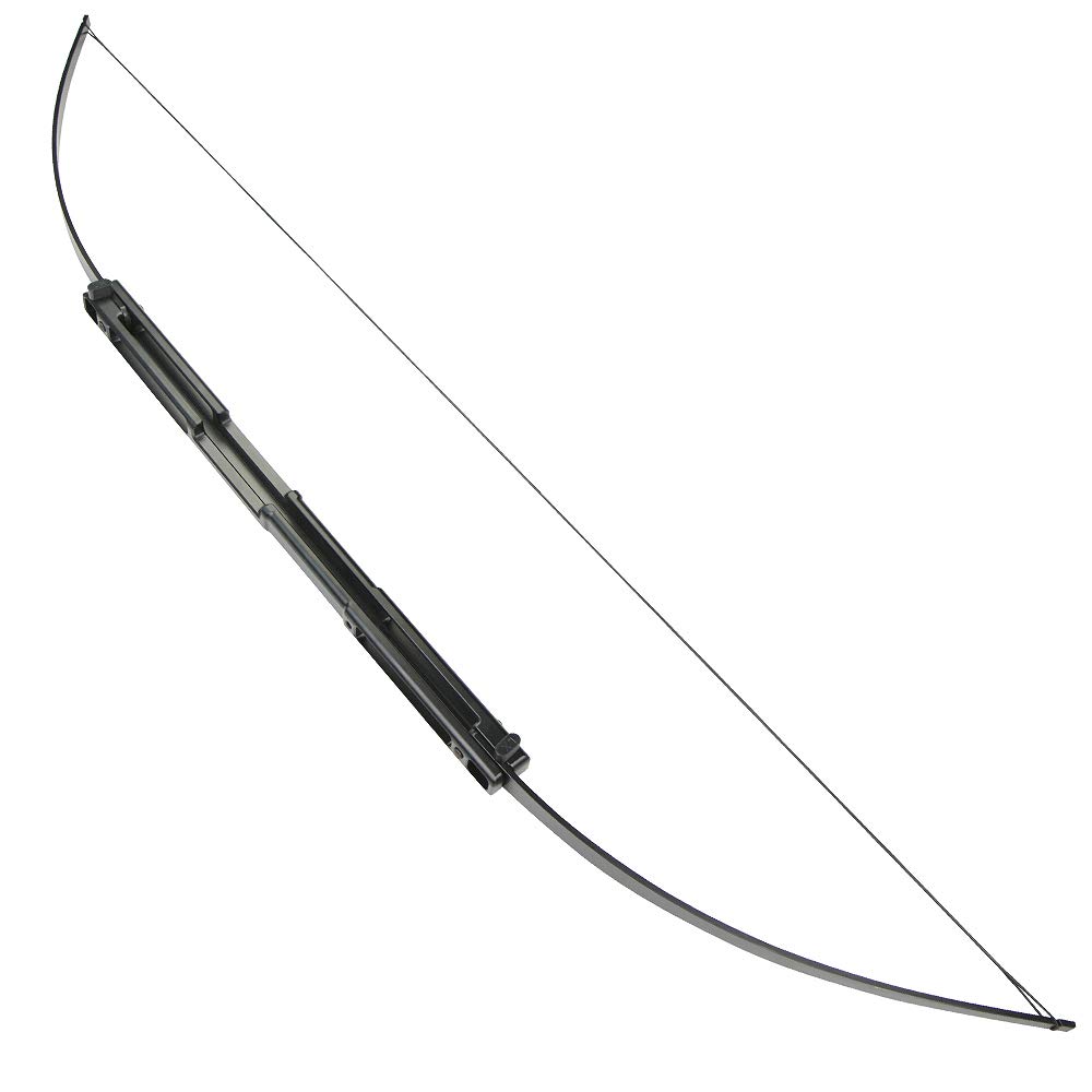 Arco Dritto Pieghevole Portatile per Tiro con l'arco Takedown Arco Ricurvo e Set di Frecce Longbow 35lbs 55lbs per Giovani Adulti Pratica di Tiro al Bersaglio