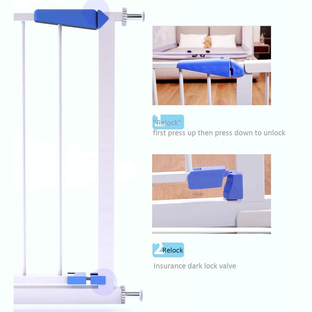 Peña Playpens Baby Safety Gate, Cerca de la Puerta Del Bebé Presión de la Escalera Ajuste para Niños Pequeños Mascotas Pasta de Balaustres/166-172Cm