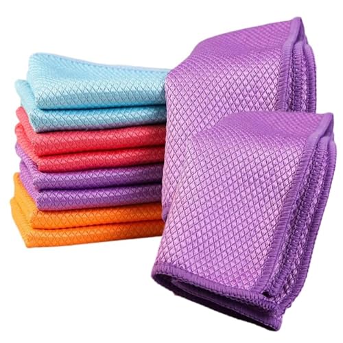 Chiffons microfibres écailles de poisson Lints Freely lot de 10
