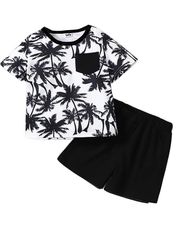 LOFNStylish Printed Kids Clothing Sets Baby boy Dress