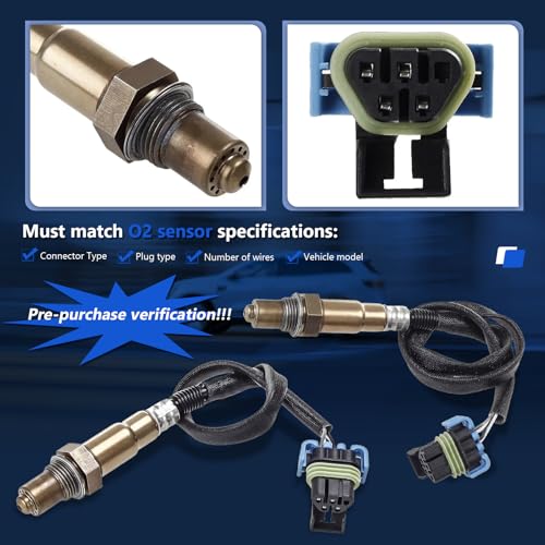 Sensor de oxígeno Maxfavor 2 piezas Chevy GMC Buick 3.6L miniatura 3